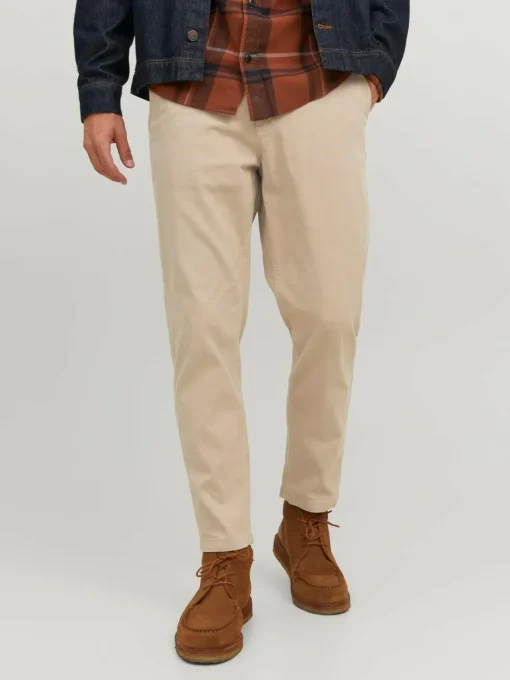 JACK & JONES Ace Harlow Chino loose fit, heren chino, beige