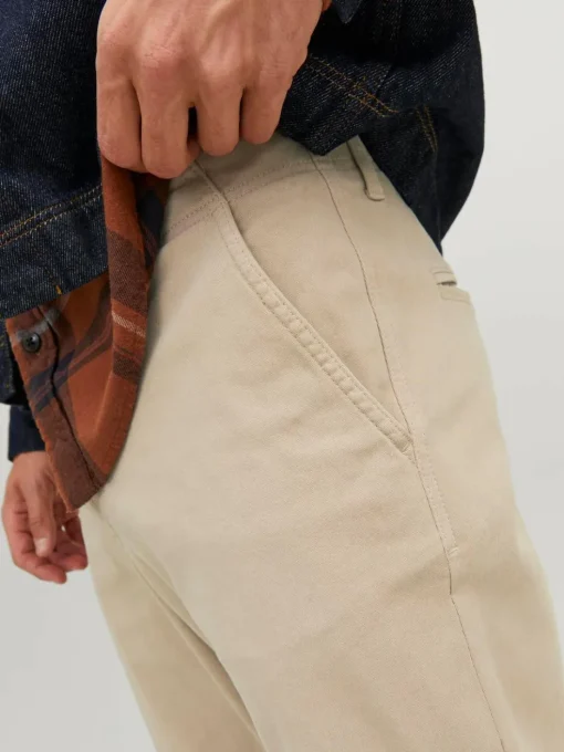 JACK & JONES Ace Harlow Chino loose fit, heren chino, beige