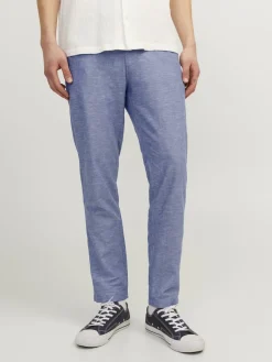 JACK & JONES Ace Summer Chino Pant relaxed fit, heren chino, licht denim melange