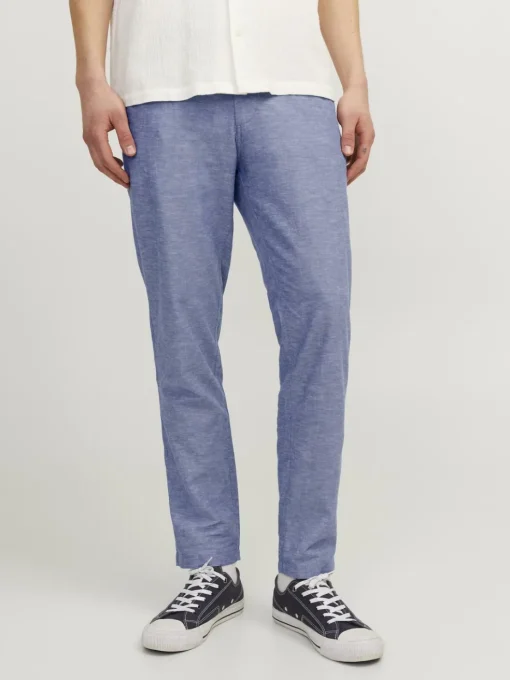 JACK & JONES Ace Summer Chino Pant relaxed fit, heren chino, licht denim melange