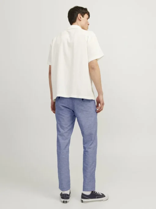 JACK & JONES Ace Summer Chino Pant relaxed fit, heren chino, licht denim melange