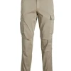 JACK & JONES Ace Tucker Cargoa loose fit, heren cargo broek, beige