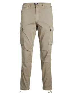 JACK & JONES Ace Tucker Cargoa loose fit, heren cargo broek, beige
