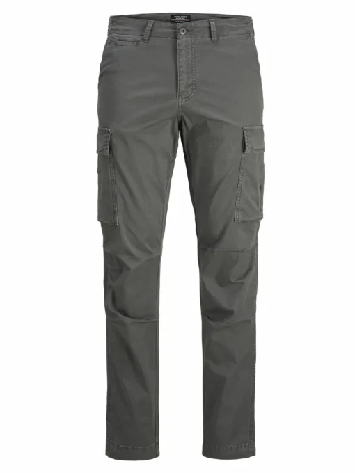 JACK & JONES Ace Tucker Cargo loose fit, heren cargo broek, saliegroen
