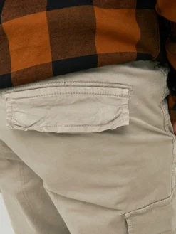 JACK & JONES Ace Tucker Cargoa loose fit, heren cargo broek, beige