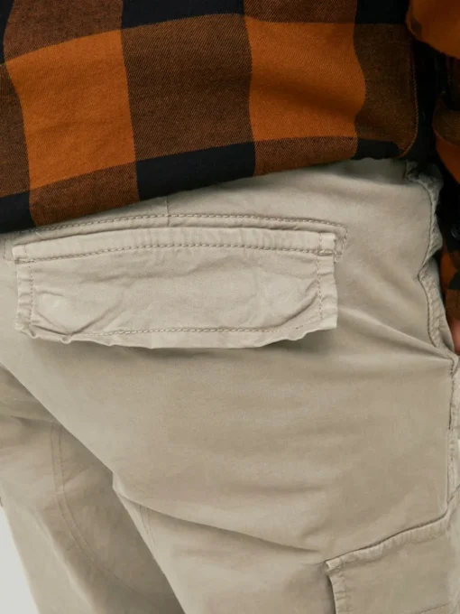 JACK & JONES Ace Tucker Cargoa loose fit, heren cargo broek, beige