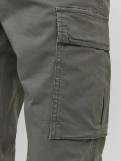 JACK & JONES Ace Tucker Cargo loose fit, heren cargo broek, saliegroen