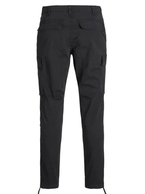 JACK & JONES Ace Tucker Cargoa loose fit, heren cargo broek, zwart