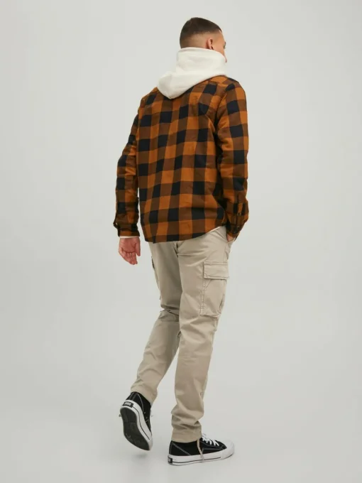 JACK & JONES Ace Tucker Cargoa loose fit, heren cargo broek, beige