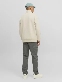 JACK & JONES Ace Tucker Cargo loose fit, heren cargo broek, saliegroen