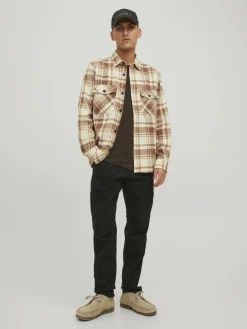JACK & JONES Ace Tucker Cargoa loose fit, heren cargo broek, zwart