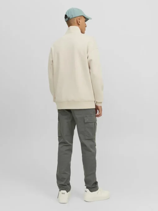 JACK & JONES Ace Tucker Cargo loose fit, heren cargo broek, saliegroen