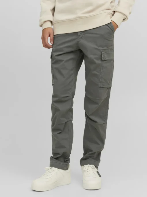 JACK & JONES Ace Tucker Cargo loose fit, heren cargo broek, saliegroen