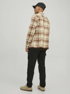 JACK & JONES Ace Tucker Cargoa loose fit, heren cargo broek, zwart