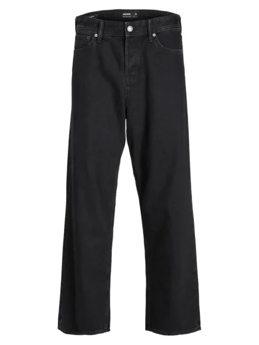 JACK & JONES Alex Original loose fit, heren jeans, zwart denim