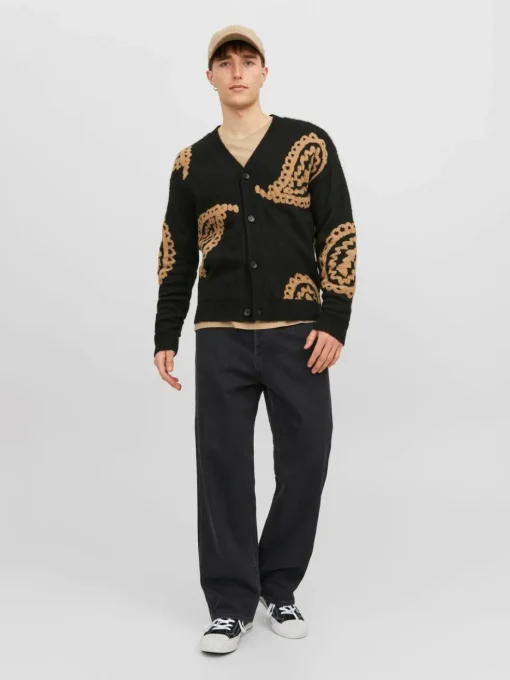 JACK & JONES Alex Original loose fit, heren jeans, zwart denim