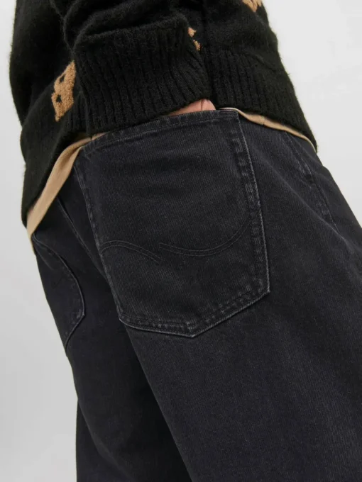 JACK & JONES Alex Original loose fit, heren jeans, zwart denim