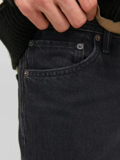 JACK & JONES Alex Original loose fit, heren jeans, zwart denim