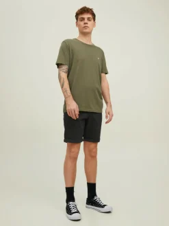 JACK & JONES Bowie Shorts Solid regular fit, heren chino korte broek, zwart