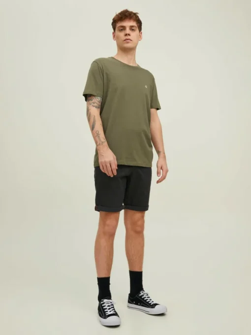 JACK & JONES Bowie Shorts Solid regular fit, heren chino korte broek, zwart