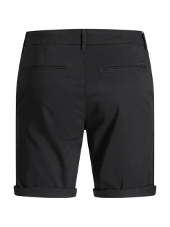 JACK & JONES Bowie Shorts Solid regular fit, heren chino korte broek, zwart