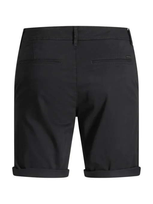 JACK & JONES Bowie Shorts Solid regular fit, heren chino korte broek, zwart