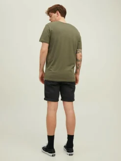 JACK & JONES Bowie Shorts Solid regular fit, heren chino korte broek, zwart