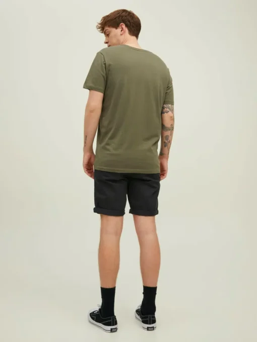 JACK & JONES Bowie Shorts Solid regular fit, heren chino korte broek, zwart