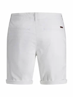 JACK & JONES Bowie Shorts Solid regular fit, heren korte broek, wit