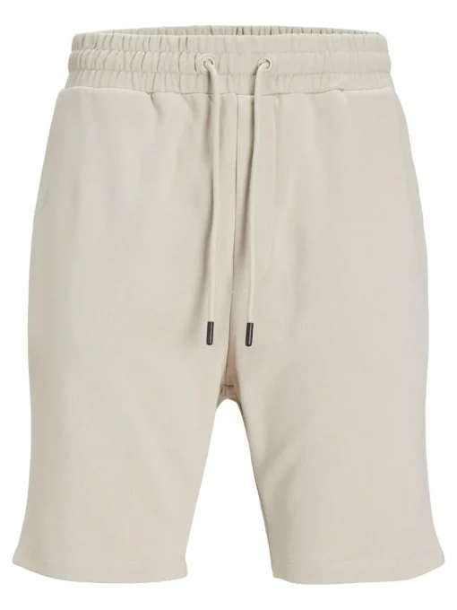 JACK & JONES Bradley Sweat Shorts loose fit, heren joggingbroek kort, beige