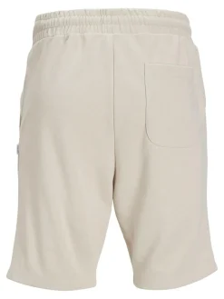 JACK & JONES Bradley Sweat Shorts loose fit, heren joggingbroek kort, beige