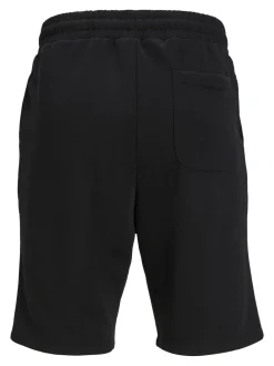 JACK & JONES Bradley Sweat Shorts loose fit, heren joggingbroek kort, zwart