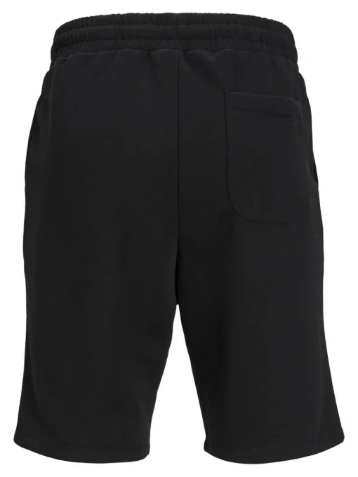 JACK & JONES Bradley Sweat Shorts loose fit, heren joggingbroek kort, zwart