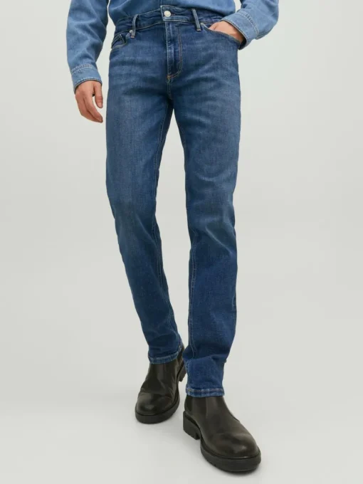 JACK & JONES Clark Evan Jos regular fit, heren jeans, denimblauw
