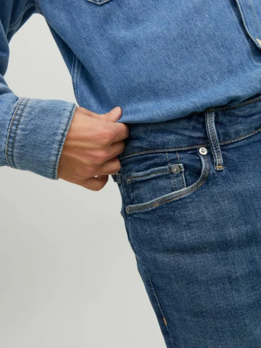 JACK & JONES Clark Evan Jos regular fit, heren jeans, denimblauw