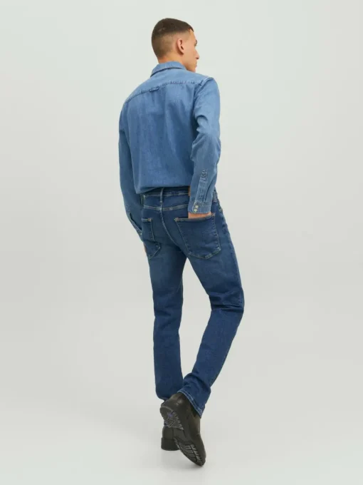 JACK & JONES Clark Evan Jos regular fit, heren jeans, denimblauw