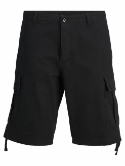 JACK & JONES Cole Barkley Cargo Shorts loose fit, heren cargo korte broek, zwart