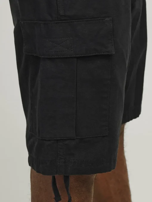 JACK & JONES Cole Barkley Cargo Shorts loose fit, heren cargo korte broek, zwart
