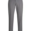 JACK & JONES Franco Trouser slim fit, heren pantalon, lichtgrijs melange