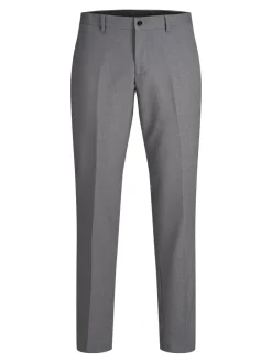 JACK & JONES Franco Trouser slim fit, heren pantalon, lichtgrijs melange