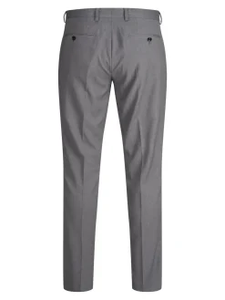 JACK & JONES Franco Trouser slim fit, heren pantalon, lichtgrijs melange