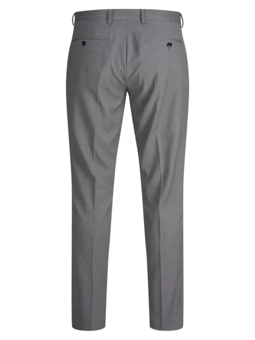 JACK & JONES Franco Trouser slim fit, heren pantalon, lichtgrijs melange