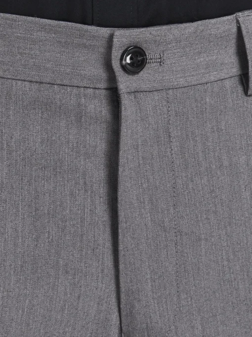 JACK & JONES Franco Trouser slim fit, heren pantalon, lichtgrijs melange