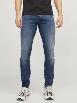 JACK & JONES Glenn Fox slim fit, heren jeans, denimblauw