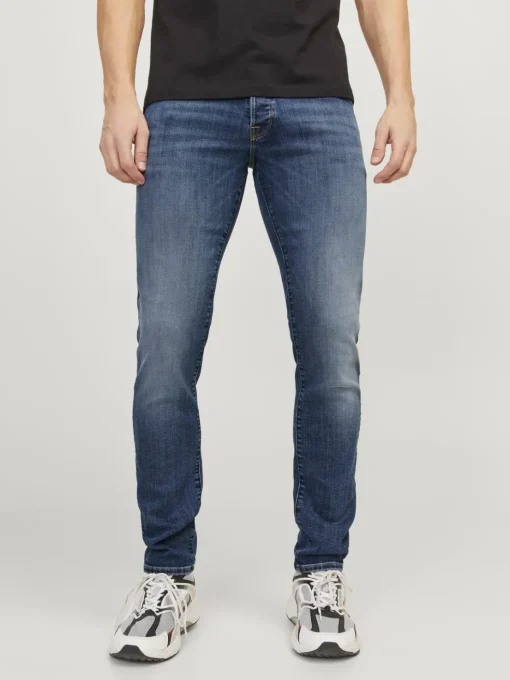JACK & JONES Glenn Fox slim fit, heren jeans, denimblauw