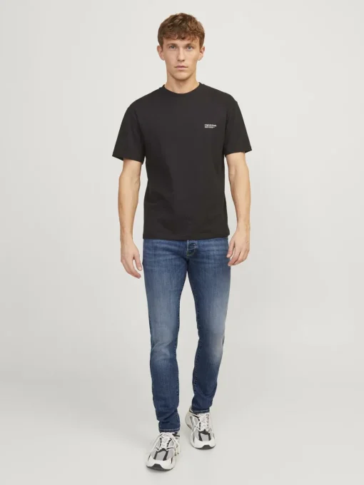 JACK & JONES Glenn Fox slim fit, heren jeans, denimblauw