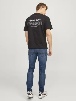 JACK & JONES Glenn Fox slim fit, heren jeans, denimblauw