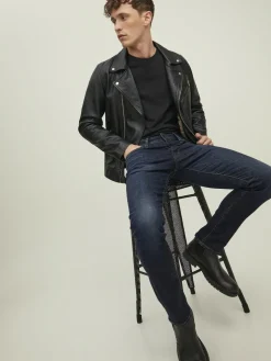 JACK & JONES Glenn Icon loose fit, heren jeans, denimblauw