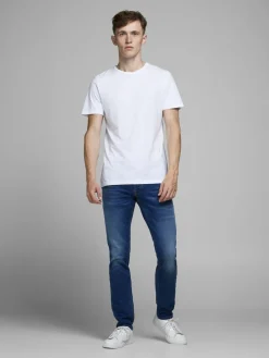 JACK & JONES Glenn Icon loose fit, heren jeans, denimblauw