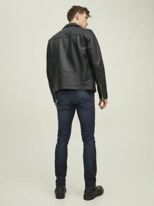JACK & JONES Glenn Icon loose fit, heren jeans, denimblauw